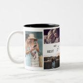 Best Friends 4-Ever – 8 Photo Collage Mug + Year ツートーンマグカップ (左)