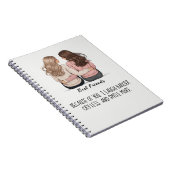 Best Friends Back View Hair & Outfit Illustration  ノートブック (右側)