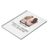 Best Friends Back View Hair & Outfit Illustration  ノートブック (左側)