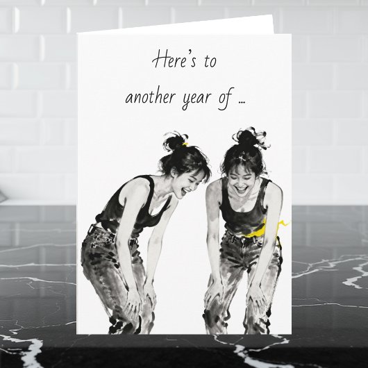 Best Friend's Birthday Humor  カード