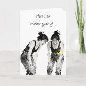 Best Friend's Birthday Humor  カード (正面)