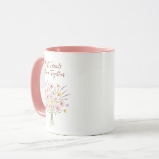 Best Friends Bloom Together Mug マグカップ (正面左)
