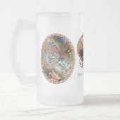 Best Friends Butterfly Flowers フロストグラスビールジョッキ (左)