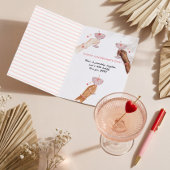 Best Friends Cocktail Cheer Happy Galentine's Day シーズンカード