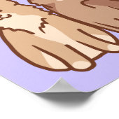 "Best Friends" Corgi Friendship Poster ポスター (角)