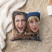 Best Friends Create Your Own Photo Modern Script クッション (ブランケット)