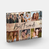 Best Friends Elegant Typography Picture Collage フォトブロック (左)