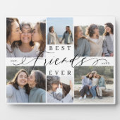 Best Friends Ever Script Photo Collage Keepsake フォトプラーク (正面)