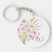 Best Friends Floral Bouquet Photo キーホルダー (正面)