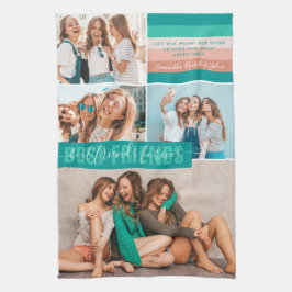 Best Friends Forever | モダンストライプBFF4枚写真 キッチンタオル