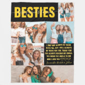 Best Friends Forever | モダンBFF6枚写真 フリースブランケット (正面)