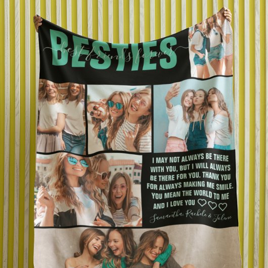 Best Friends Forever | モダンBFF6枚写真 フリースブランケット