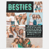 Best Friends Forever | モダンBFF6枚写真 フリースブランケット (正面)