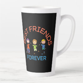 BEST+FRIENDS+FOREVER, 友情, 友達の日 カフェラテマグ