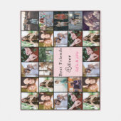 Best Friends Forever – 26 Photo Collage Blanket フリースブランケット (正面)