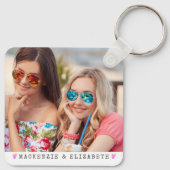 Best Friends Forever 2 Photo Personalized キーホルダー (裏面)