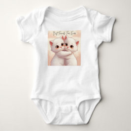 Best Friends Forever Baby Bodysuit - Two Cute Hugg ベビーボディスーツ