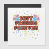 best friends forever,best friend day, funny, party マグネット招待状 (正面/裏面)