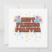 best friends forever,best friend day, funny, party 招待状 (裏面)