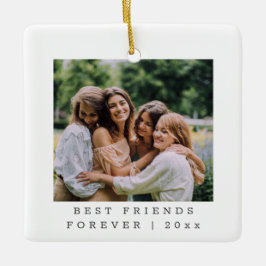 Best Friends Forever Custom Photo Personalized    セラミックオーナメント