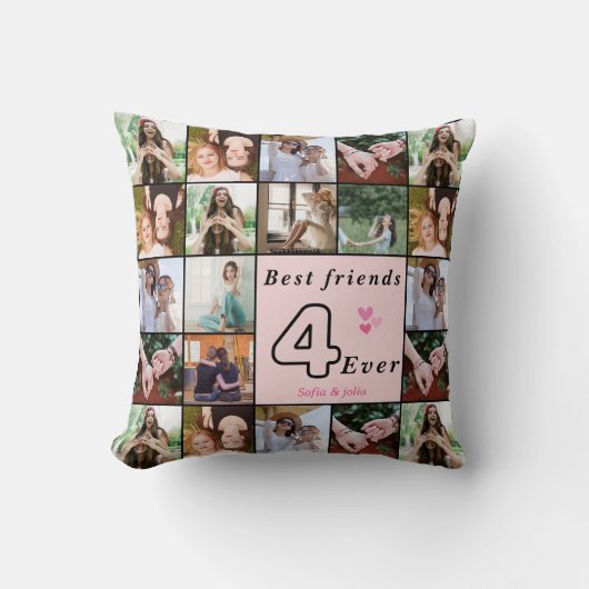 Best Friends Forever Custom Pillow – Cozy Gift クッション (正面)