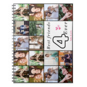 Best Friends Forever Custom Spiral Notebook – Phot ノートブック (正面)