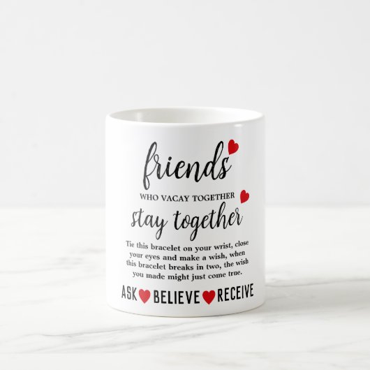Best Friends Forever Friendship Day コーヒーマグカップ (中央)