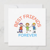 BEST FRIENDS FOREVER, FRIENDSHIP, FRIEND DAY 招待状 (裏面)