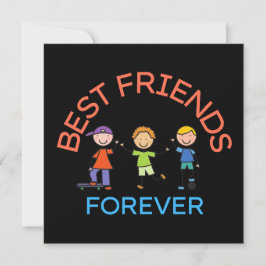 BEST FRIENDS FOREVER, FRIENDSHIP, FRIEND DAY 招待状