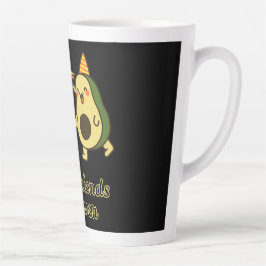 BEST FRIENDS FOREVER, FUNNY AVOCADO, FRIENDS DAY カフェラテマグ