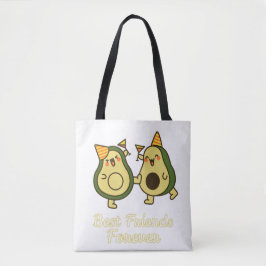 BEST FRIENDS FOREVER, FUNNY AVOCADO, FRIENDS DAY トートバッグ