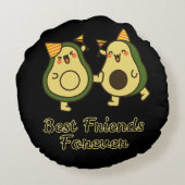 BEST FRIENDS FOREVER, FUNNY AVOCADO, FRIENDS DAY ラウンドクッション (裏面)