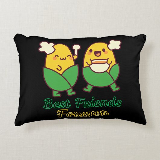 BEST FRIENDS FOREVER, FUNNY, GIFTS, BEST FRIEND アクセントクッション (正面)