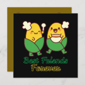 BEST FRIENDS FOREVER, FUNNY, GIFTS, BEST FRIEND 招待状 (正面/裏面)