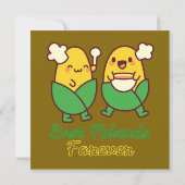 BEST FRIENDS FOREVER, FUNNY, GIFTS, BEST FRIEND 招待状 (裏面)