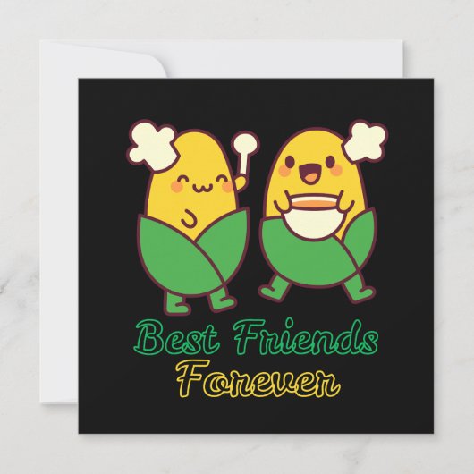 BEST FRIENDS FOREVER, FUNNY, GIFTS, BEST FRIEND 招待状 (正面)
