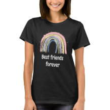 Best friends forever gold rainbow stars 