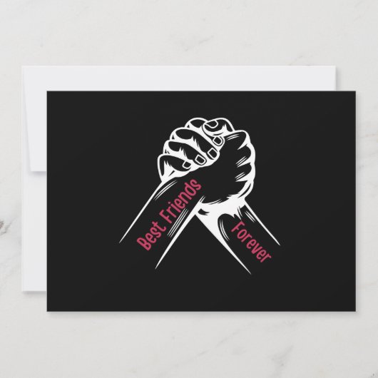 BEST FRIENDS FOREVER, MATCHING MY FRIENDS 招待状 (正面)