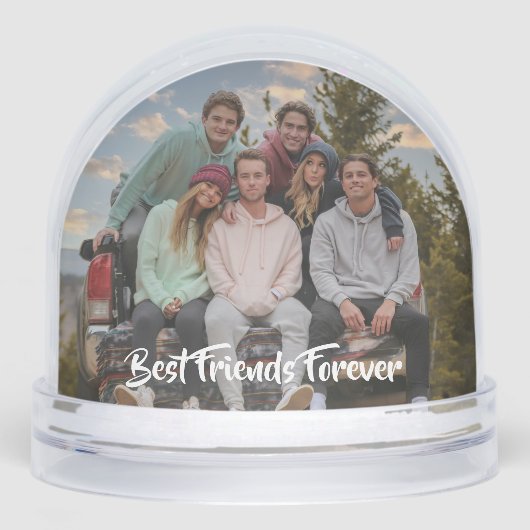 Best Friends Forever Modern Script Photo (正面)