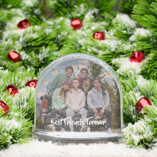 Best Friends Forever Modern Script Photo (クリスマス)