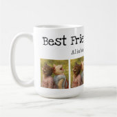 Best Friends Forever Photo Mug with Custom Names コーヒーマグカップ (左)