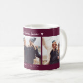 Best Friends Forever Photo Multi Photo Cranberry コーヒーマグカップ (正面右)