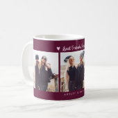 Best Friends Forever Photo Multi Photo Cranberry コーヒーマグカップ (正面左)