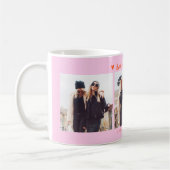 Best Friends Forever Photo Multi Photo Orange Pink コーヒーマグカップ (左)