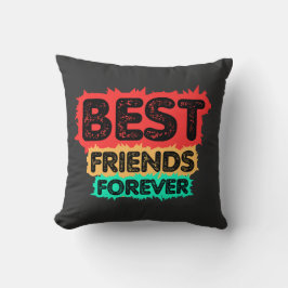 BEST FRIENDS FOREVER RETRO FRIENDS, FRIENDSHIP クッション