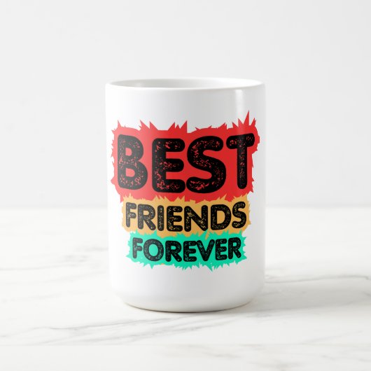 BEST FRIENDS FOREVER RETRO FRIENDS, FRIENDSHIP コーヒーマグカップ (中央)