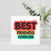 BEST FRIENDS FOREVER RETRO FRIENDS, FRIENDSHIP 招待状 (スタンド正面)