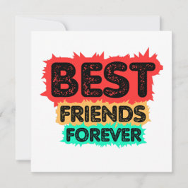 BEST FRIENDS FOREVER RETRO FRIENDS, FRIENDSHIP 招待状