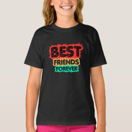 BEST FRIENDS FOREVER RETRO FRIENDS, FRIENDSHIP Tシャツ