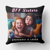 Best Friends Forever Sisters Funny  クッション (裏面)